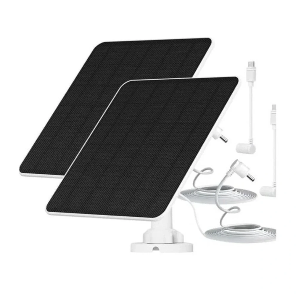 2 Pack - Solar Panel for Ring Camera, Compatible with Ring Spotlight Cam Plus/Pr